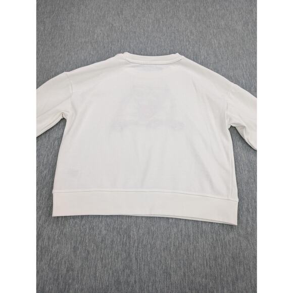 Tommy Hilfiger Sweatshirt Womens Medium Polar Bear Heart Crewneck Pullover Cute - Picture 9 of 13